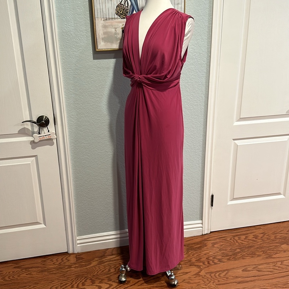 Love Squared • Berry Color Maxi Dress • Sz 2X • NWT! - Picture 5 of 15